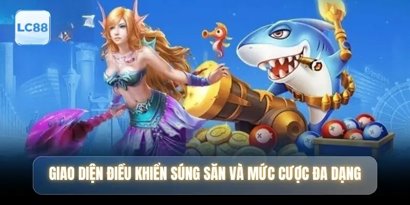 Giao diện điều khiển súng săn và các mức cược đa dạng